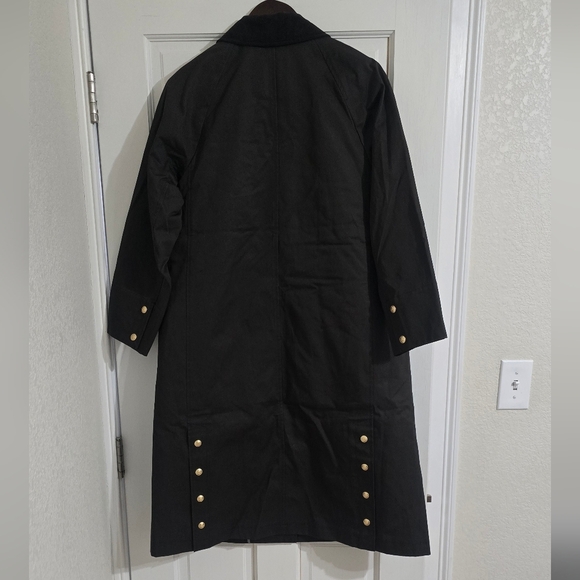 NWT J.Crew Long Barn Jacket in Waxed Cotton Twill Size SP - Picture 7 of 11